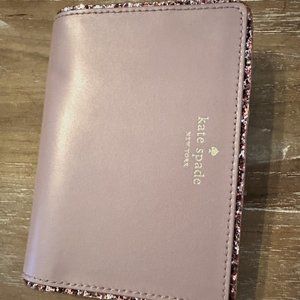 Kate Spade Tellie Bifold Wallet Seton Drive Leather Glitter Pink